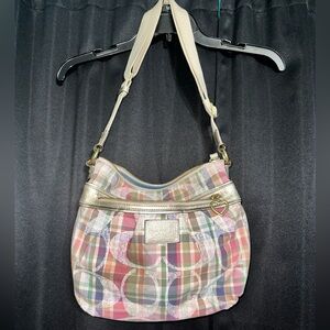 plaid coach bag
